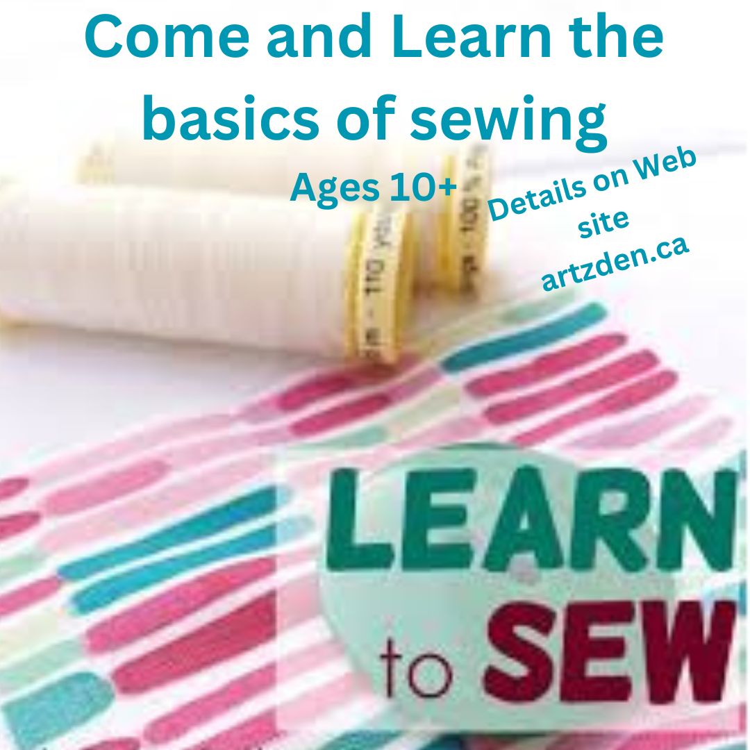 Learn to Sew Ages 10+